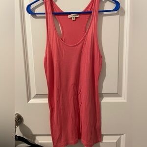 Size small coral color razorback tank top